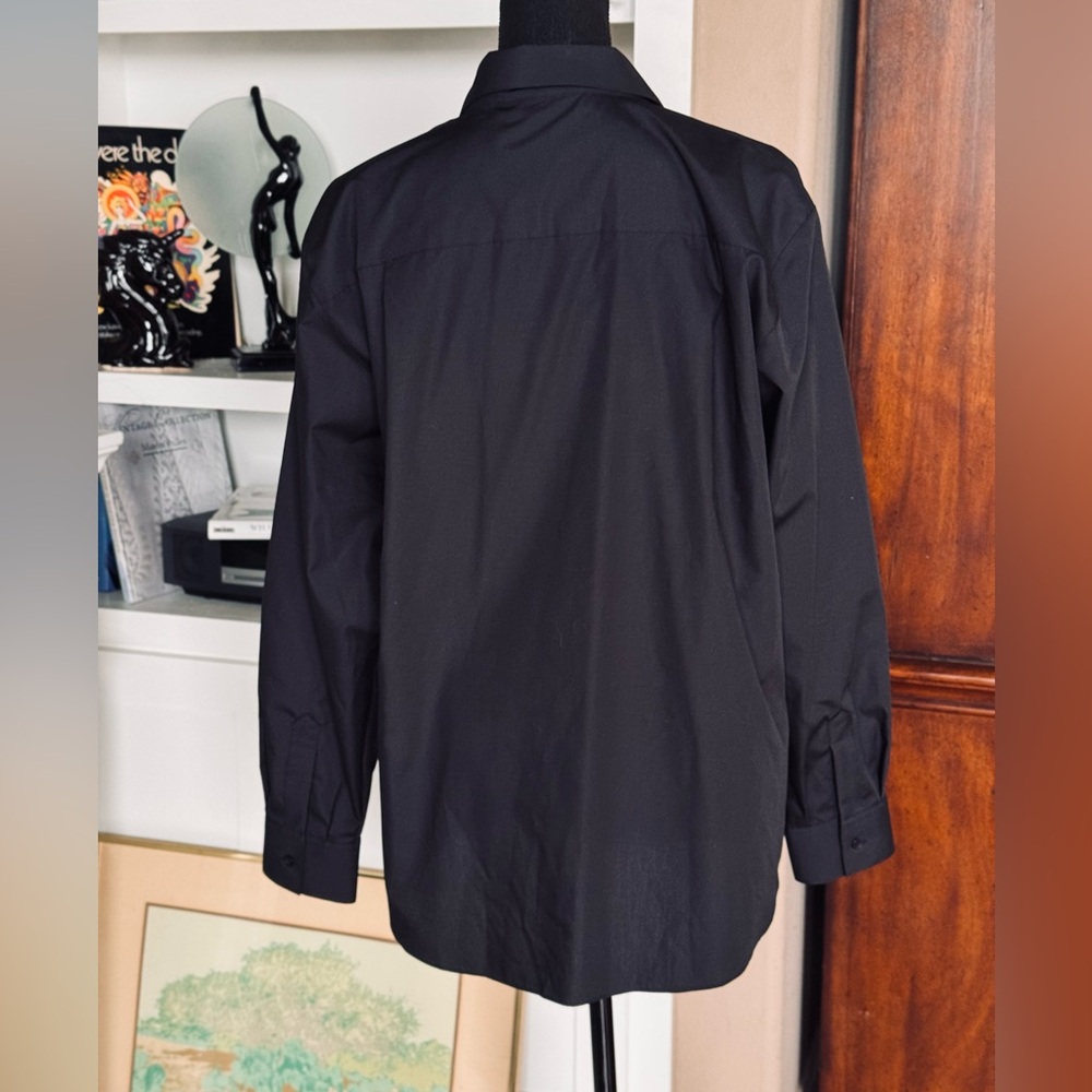 Foxcroft Black Button Shirt - Picture 2 of 8